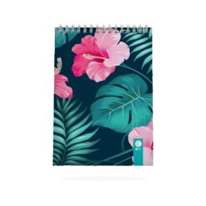 Libreta personalizada floral